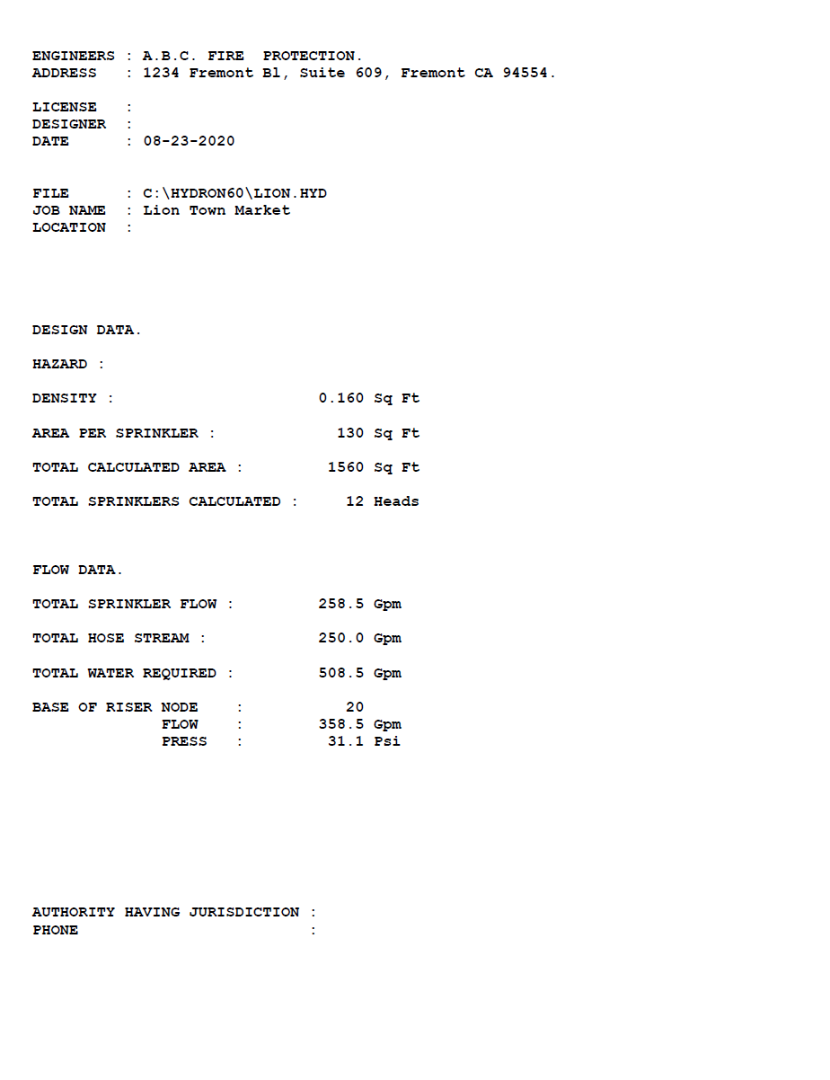 Submittal Cover Sheet