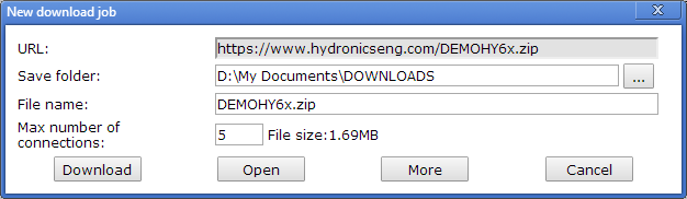 Download Dialog